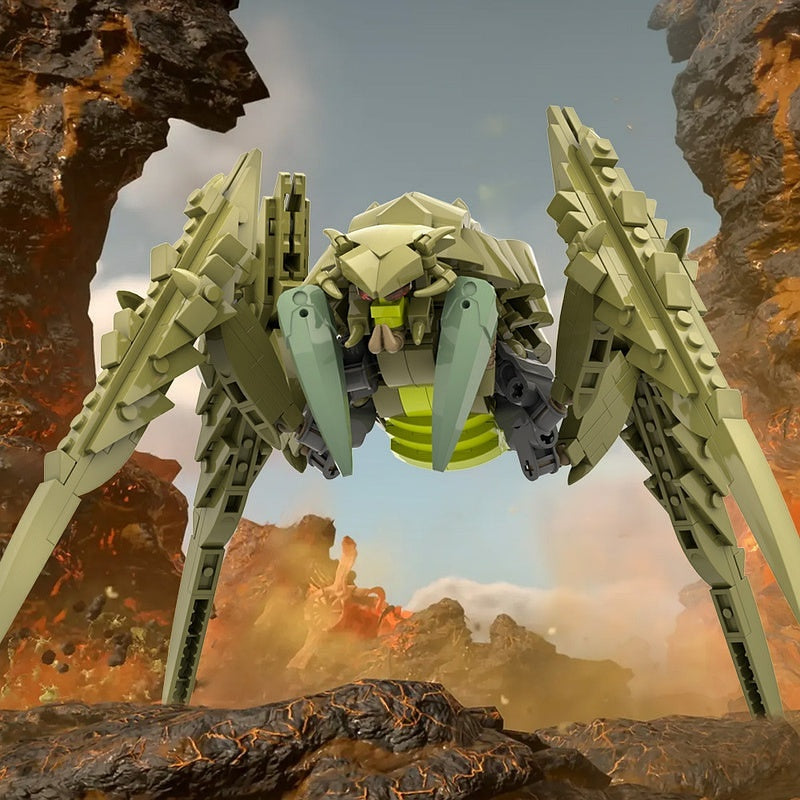 Galactic Alien Bug Boss MOC Building Kit | Sci-Fi Monster Figure - 4