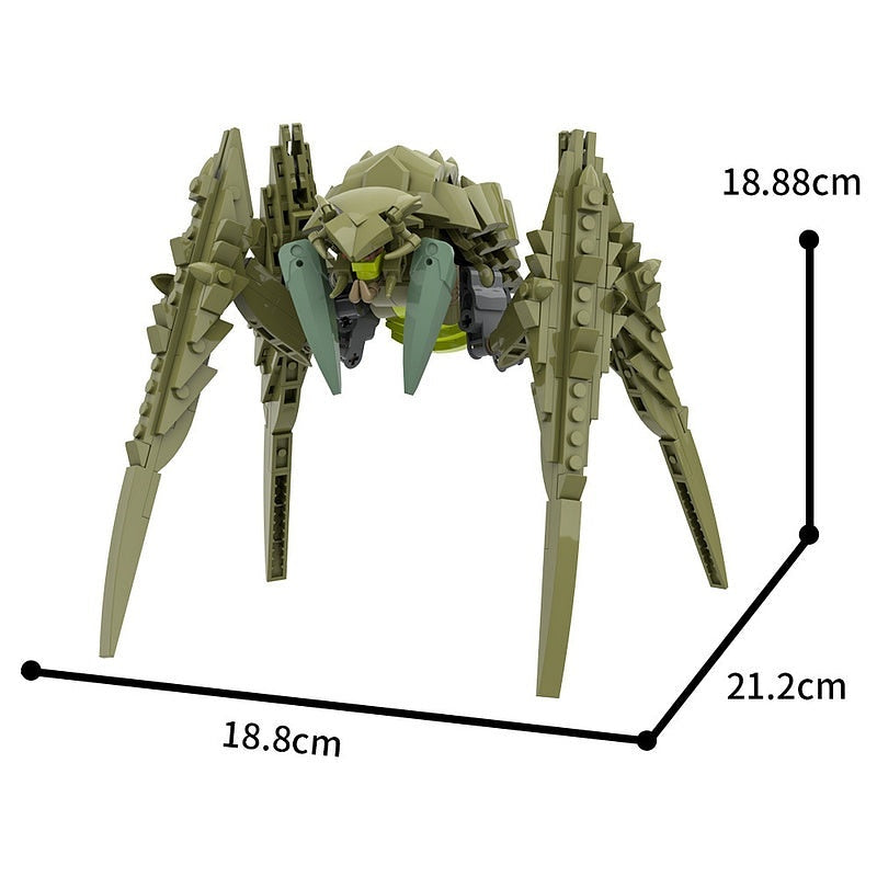Galactic Alien Bug Boss MOC Building Kit | Sci-Fi Monster Figure - 6