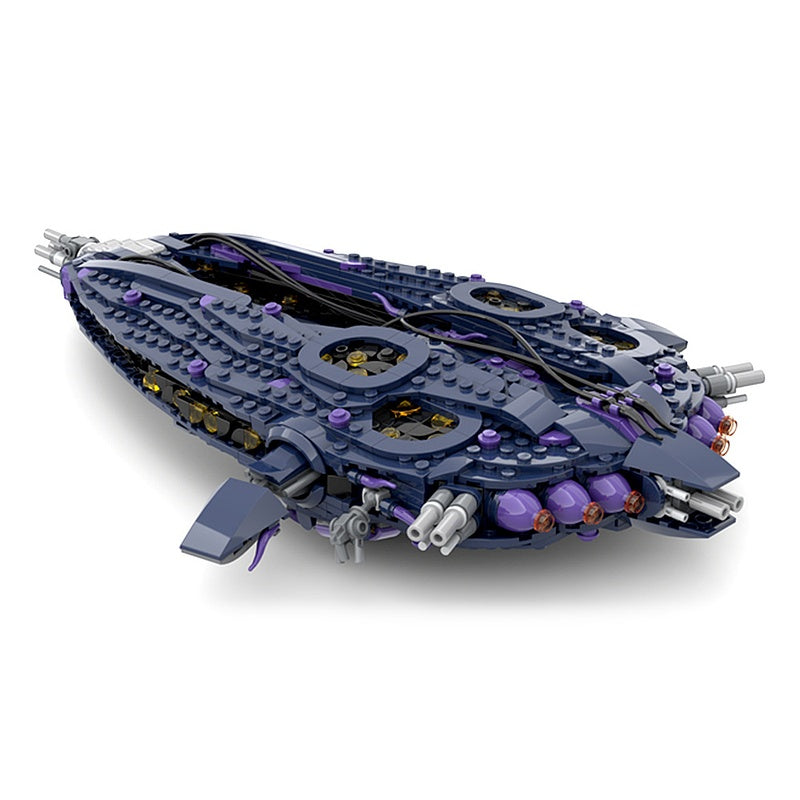 Galactic Bio-Organic Hive Capital Ship Building Kit | Midi Scale | LEGO-Compatible MOC - 6