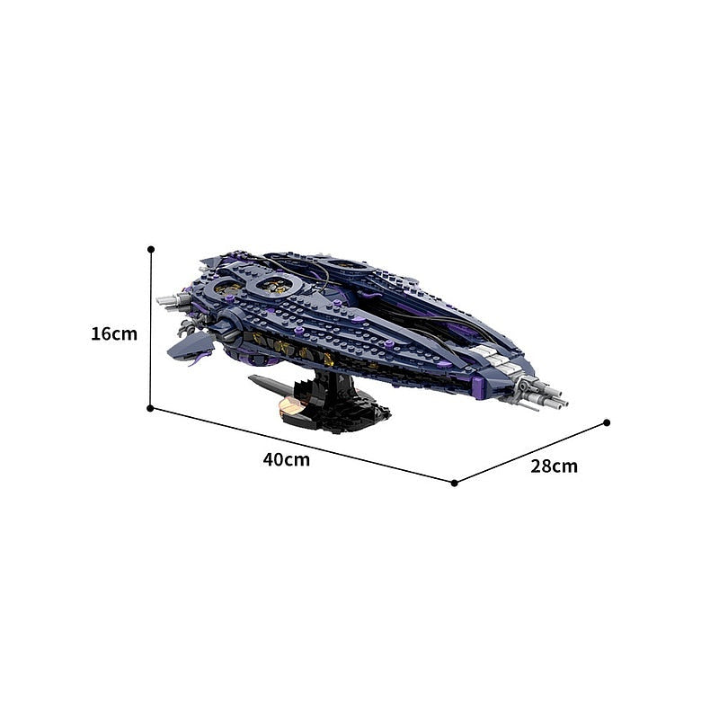 Galactic Bio-Organic Hive Capital Ship MOC Building Kit Midi Scale - 7