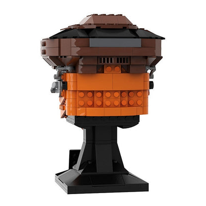 Galactic Bounty Hunter Disguise Helmet MOC Character Display Building Kit - 2