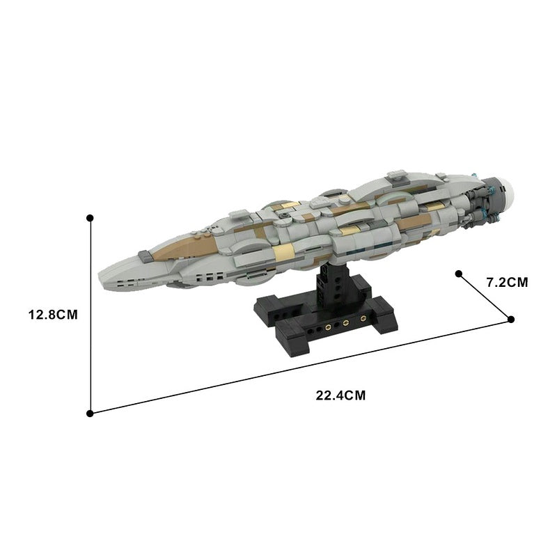 Galactic Command Capital Ship  Building Kit | 1:4000 Scale | Compatible MOC - 4