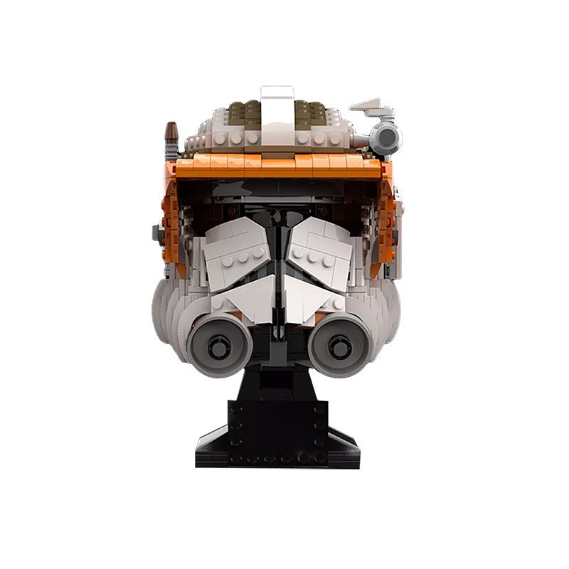 Galactic Commander Display Helmet Building Kit | LEGO-Compatible MOC - 1