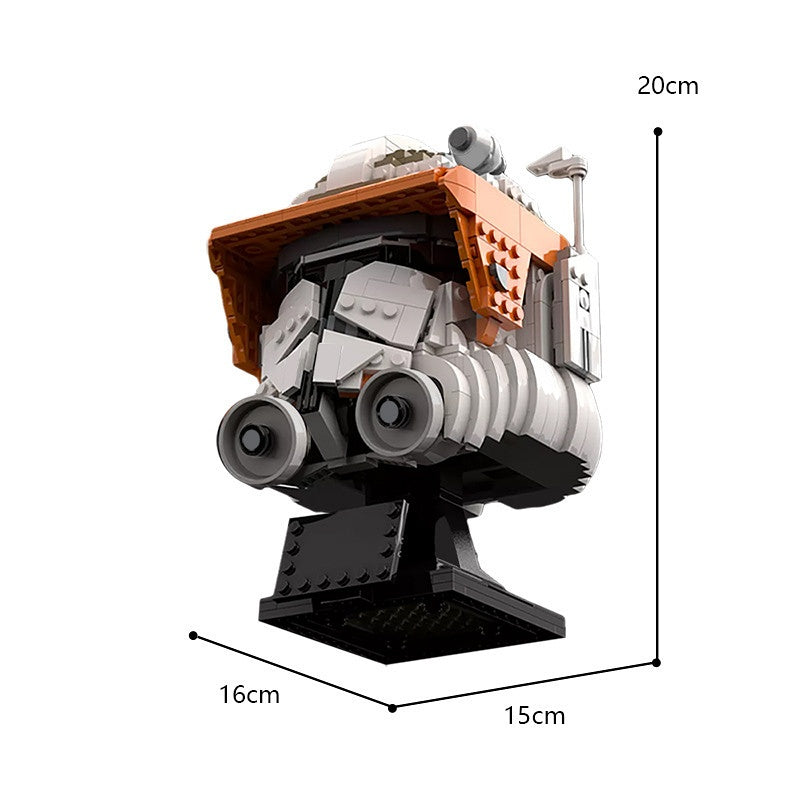 Galactic Commander Display Helmet Building Kit | LEGO-Compatible MOC - 2