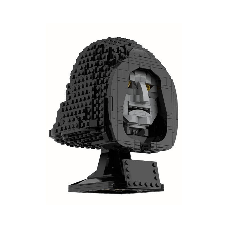 Galactic Dark Commander Bust MOC Building Kit Sci-Fi Display Model - 2