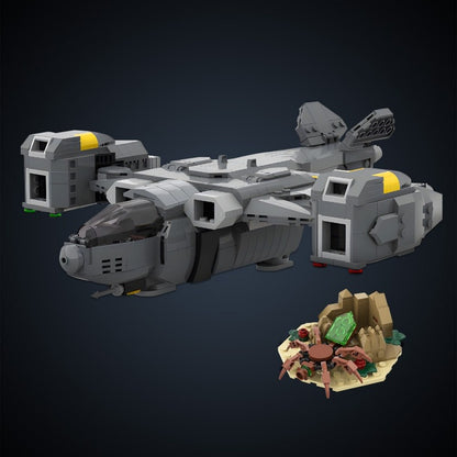 Galactic Drop Ship Extraction Shuttle Building Kit | LEGO-Compatible MOC - 1