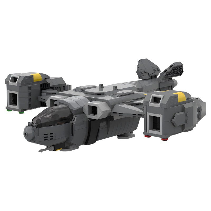 Galactic Drop Ship Extraction Shuttle Building Kit | LEGO-Compatible MOC - 2