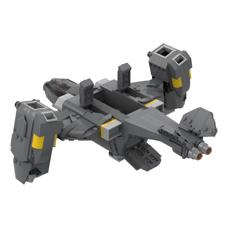 Galactic Drop Ship Extraction Shuttle Building Kit | LEGO-Compatible MOC - 4