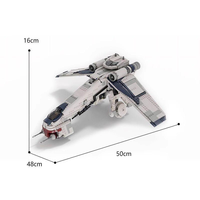 Galactic Dropship Troop Transporter Building Kit | LEGO-Compatible MOC - 3