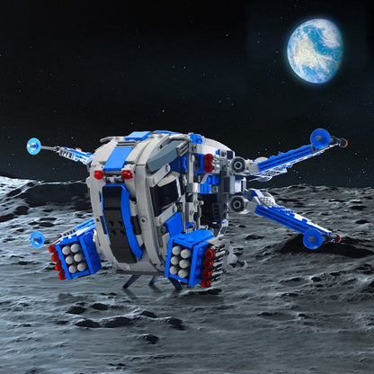 Galactic Fighter Dropship Building Kit | Compatible MOC - 2