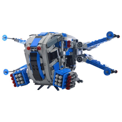 Galactic Fighter Dropship Building Kit | Compatible MOC - 4