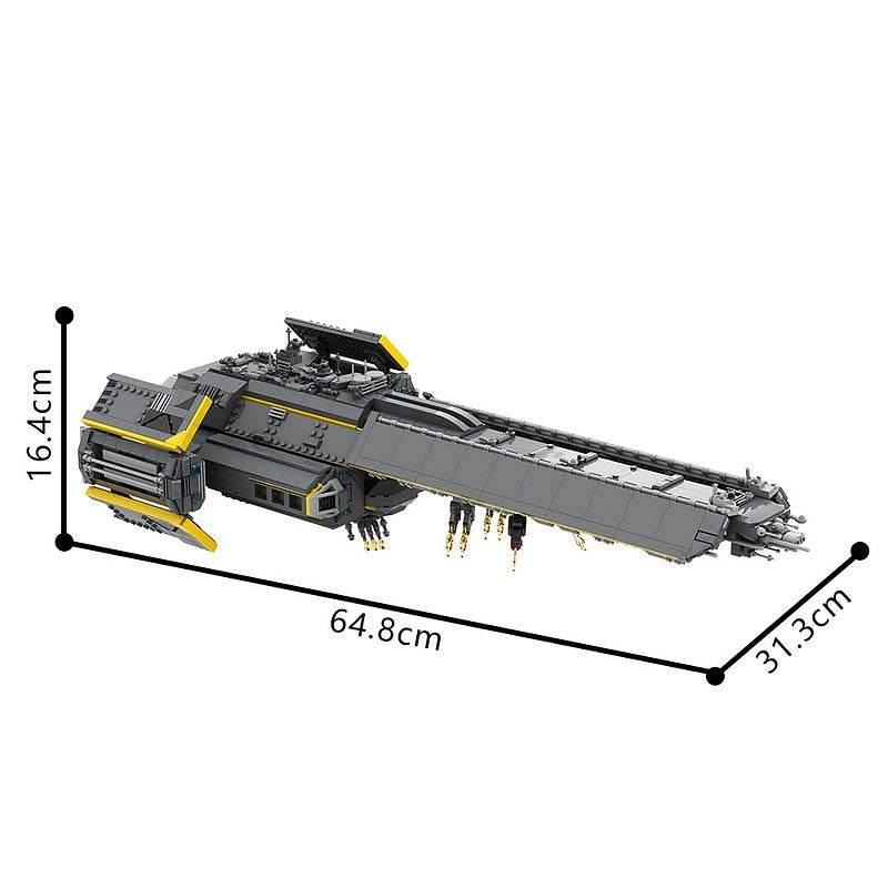 Galactic Fleet Destroyer Spaceship MOC Building Kit - 3