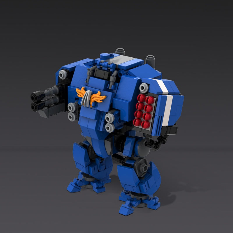 Galactic Grimdark Heavy Missile Walker Mecha Building Kit | LEGO-Compatible MOC