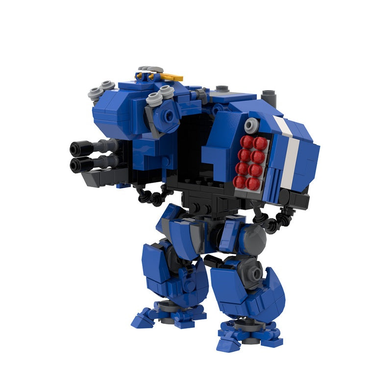 Galactic Grimdark Heavy Missile Walker Mecha Building Kit | LEGO-Compatible MOC - 3
