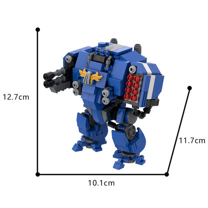 Galactic Grimdark Heavy Missile Walker Mecha Building Kit | LEGO-Compatible MOC - 4