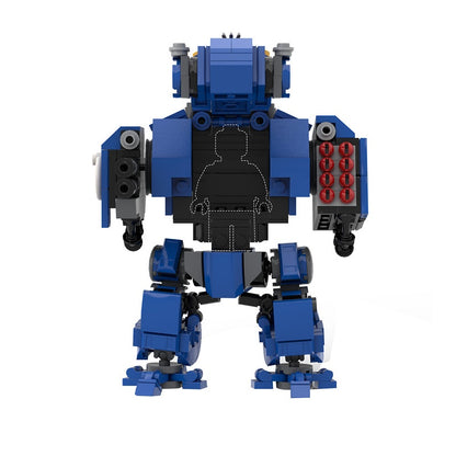 Galactic Grimdark Heavy Missile Walker Mecha Building Kit | LEGO-Compatible MOC - 5