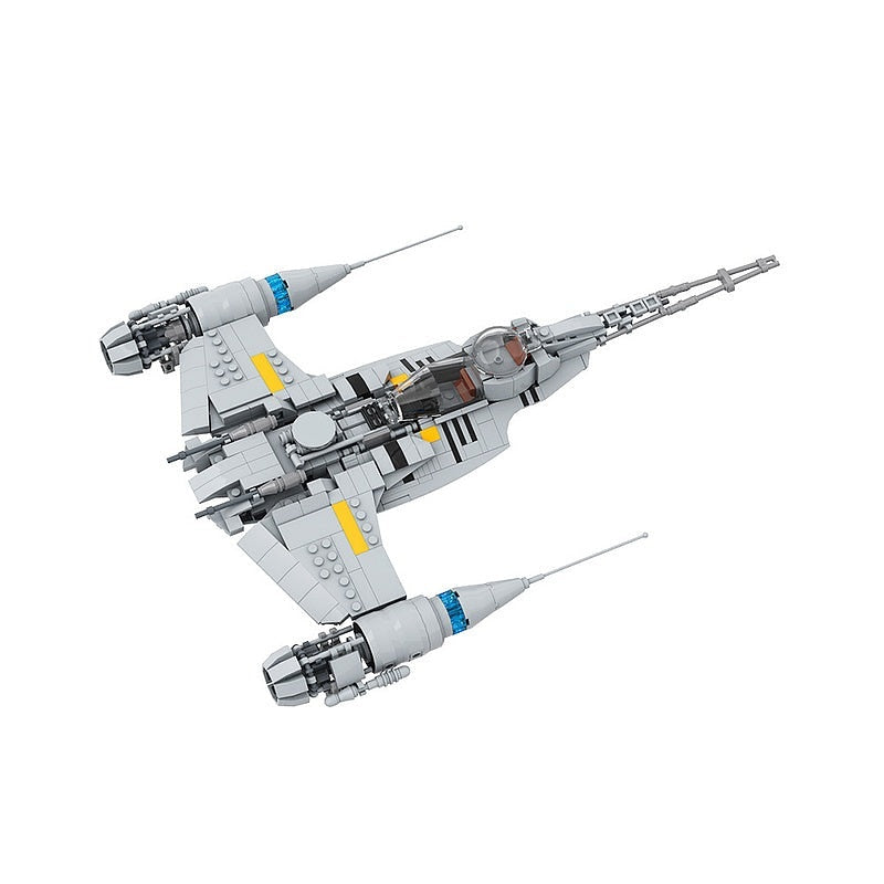 Galactic Hot Rod Fighter MOC Starfighter Building Kit | Sci-Fi Spacecraft - 1