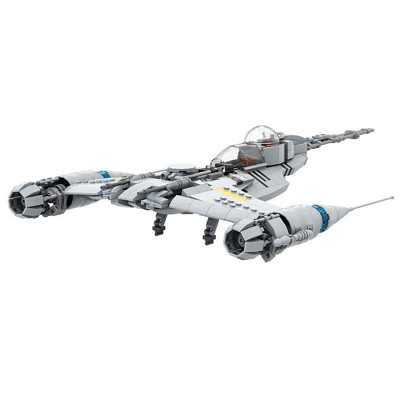 Galactic Hot Rod Fighter MOC Starfighter Building Kit | Sci-Fi Spacecraft - 2