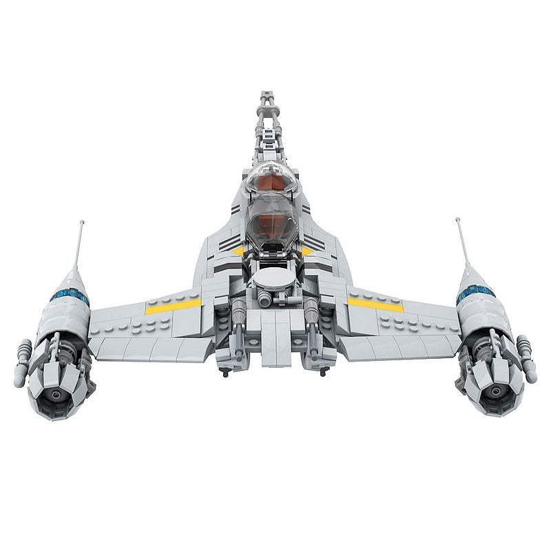 Galactic Hot Rod Fighter MOC Starfighter Building Kit | Sci-Fi Spacecraft - 3