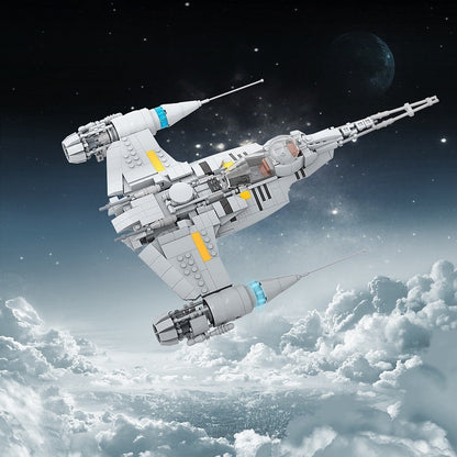 Galactic Hot Rod Fighter MOC Starfighter Building Kit | Sci-Fi Spacecraft - 4