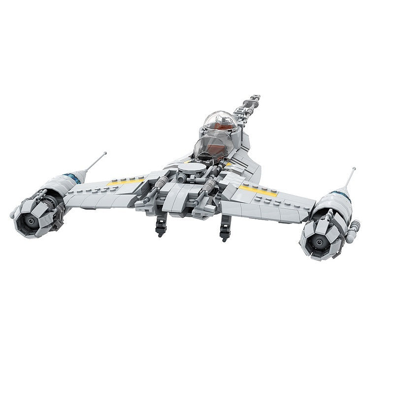 Galactic Hot Rod Fighter MOC Starfighter Building Kit | Sci-Fi Spacecraft - 7