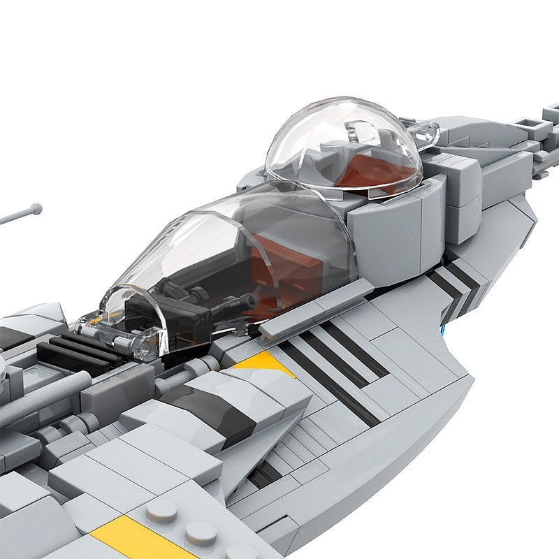 Galactic Hot Rod Fighter MOC Starfighter Building Kit | Sci-Fi Spacecraft - 8