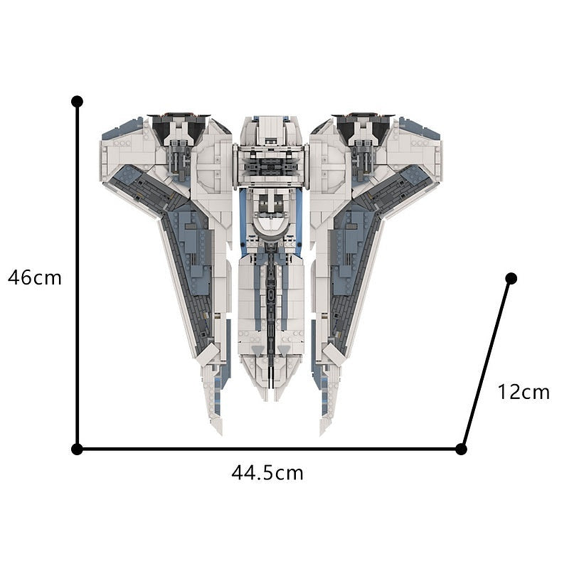 Galactic Hunter Gauntlet Fighter MOC Space Transport Building Kit - 4