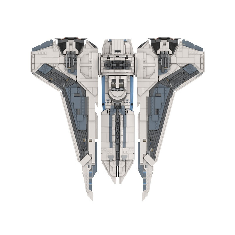 Galactic Hunter Gauntlet Fighter Space Transport Building Kit | LEGO-Compatible MOC - 5