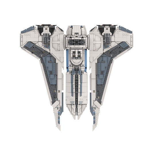 Galactic Hunter Gauntlet Fighter Space Transport Building Kit | LEGO-Compatible MOC - 5