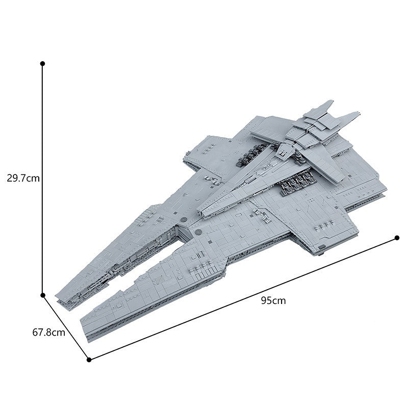Galactic Imperial Dreadnought Capital Ship Building Kit | LEGO-Compatible MOC - 2