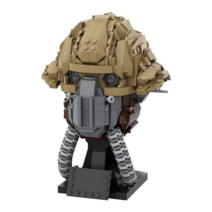 Galactic Rebel Fighter Helmet MOC Sci-Fi Character Building Kit - 1