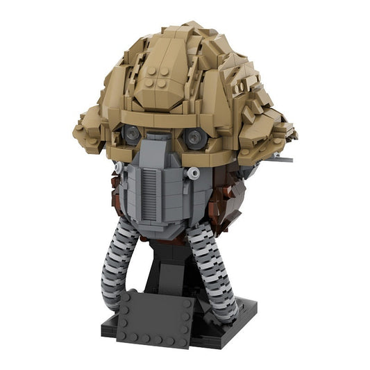 Galactic Rebel Fighter Helmet MOC Sci-Fi Character Building Kit - 1