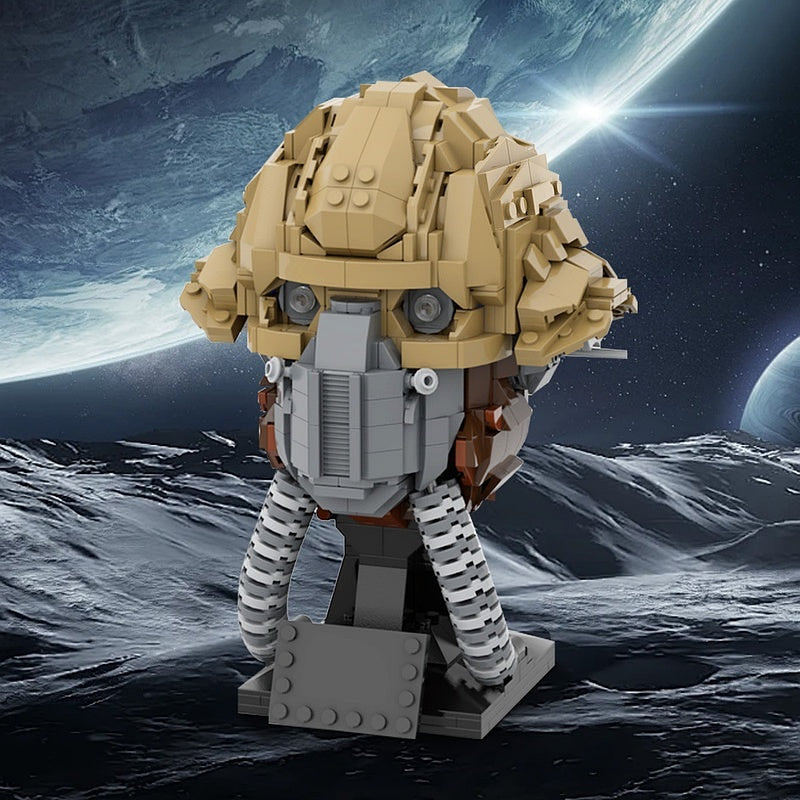Galactic Rebel Fighter Helmet MOC Sci-Fi Character Building Kit - 5