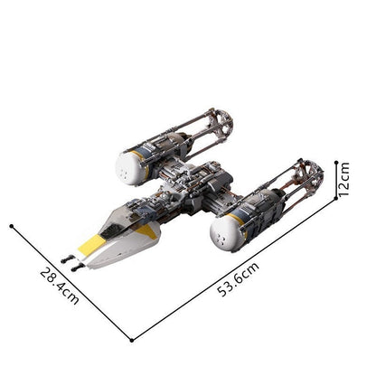 Galactic Rebel Starfighter Bomber MOC Building Kit | Sci-Fi Spacecraft - 4