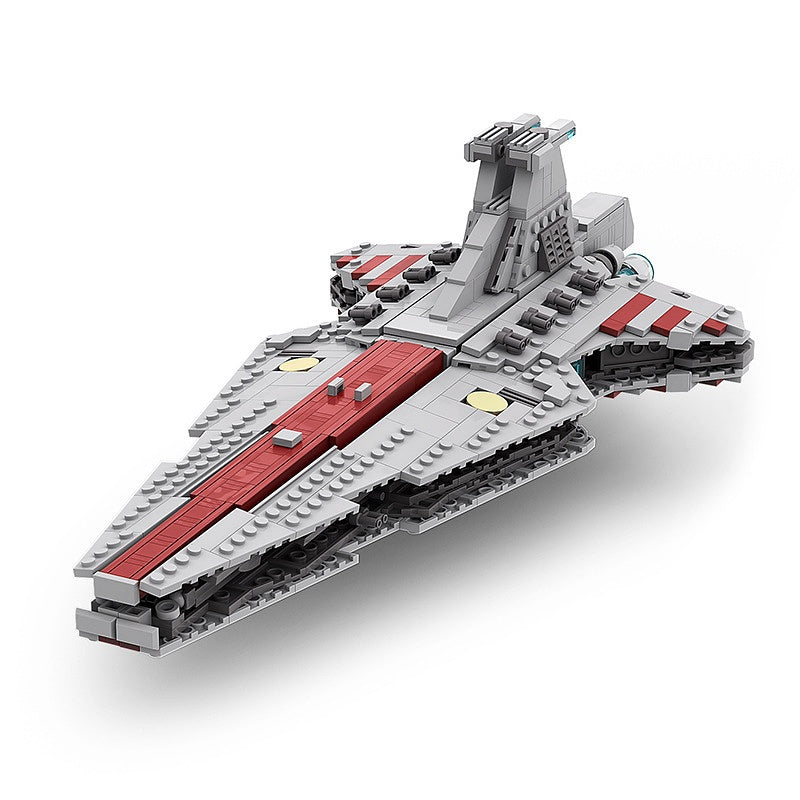 Galactic Republic Capital Ship Cruiser Building Kit | LEGO-Compatible MOC - 4