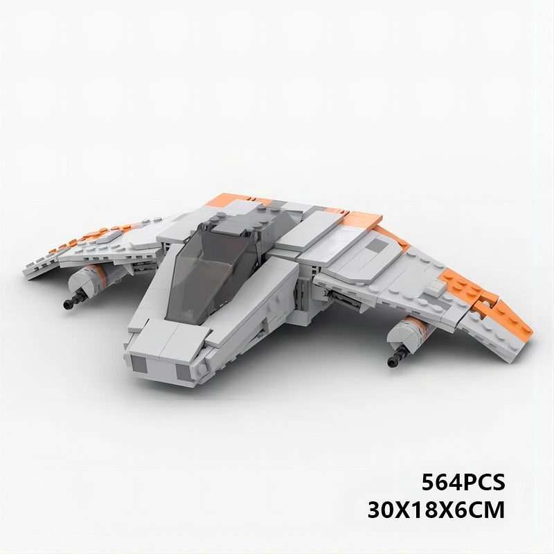 Galactic Resistance Starfighter Building Kit | LEGO-Compatible MOC - 6