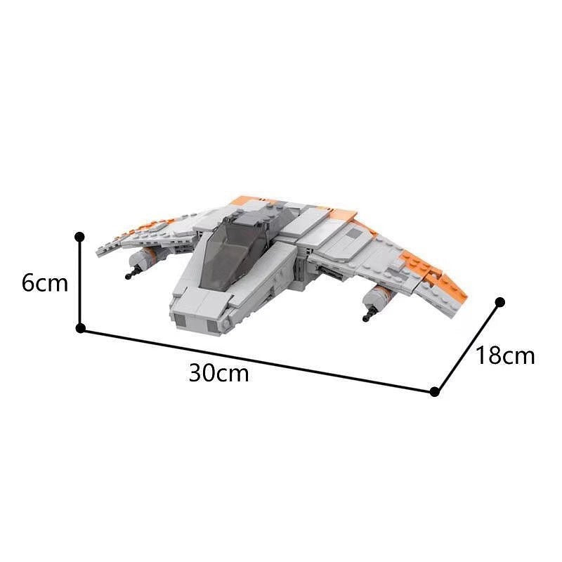 Galactic Resistance Starfighter MOC Spaceship Building Kit | Sci-Fi Fighter - 6