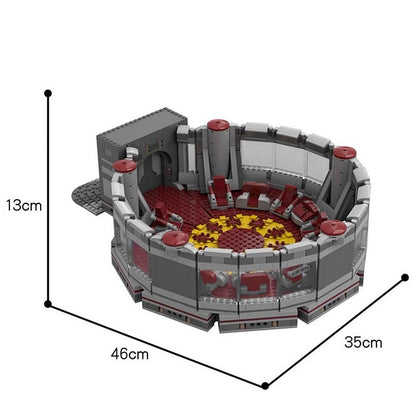 Galactic Sci-Fi Council Chamber MOC Building Kit | Futuristic Architecture - 2