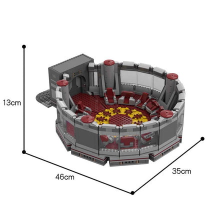 Galactic Sci-Fi High Council Chamber Building Kit | LEGO-Compatible MOC - 3