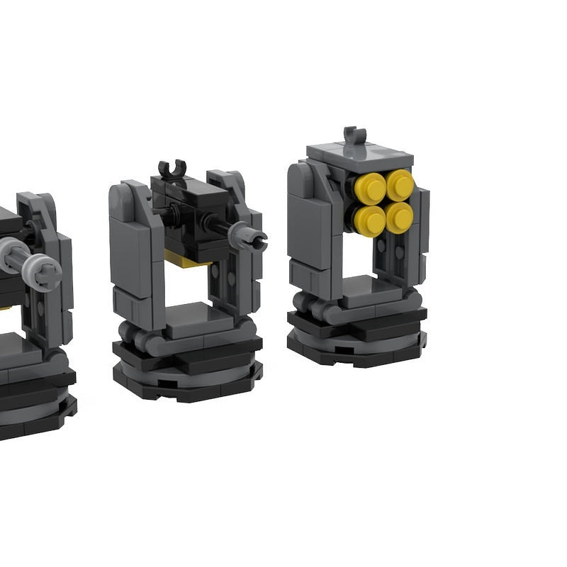 Galactic Sci-Fi Sentry Turret MOC | Custom Futuristic Artillery Building Kit - 3