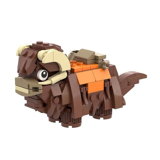 Galactic Shaggy Horned Desert Beast MOC Building Kit | Alien Creature Model - 1