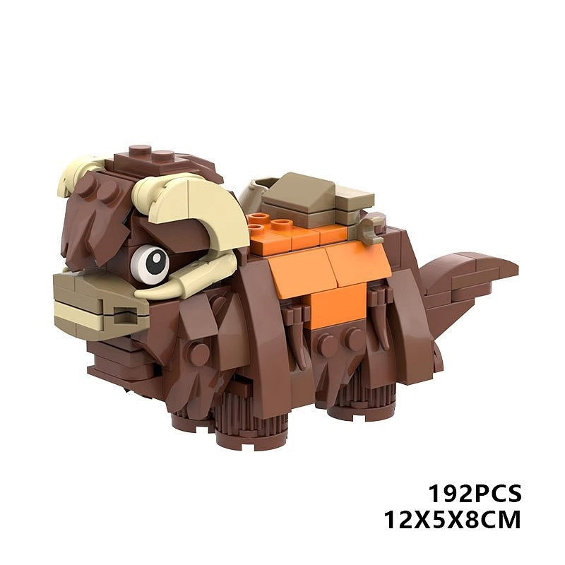 Galactic Shaggy Horned Desert Beast MOC Building Kit | Alien Creature Model - 5