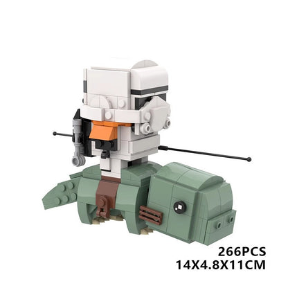 Galactic Space Hero BrickHeadz Building Kit | LEGO-Compatible MOC - 4