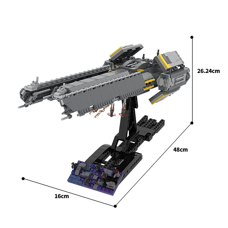 Galactic Super Destroyer Space Capital Ship Building Kit | LEGO-Compatible MOC - 7