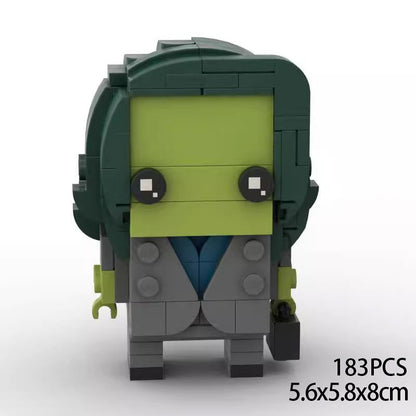 Gamma Mutant and Blind Vigilante Brickheadz Building Kit | LEGO-Compatible MOC - 3