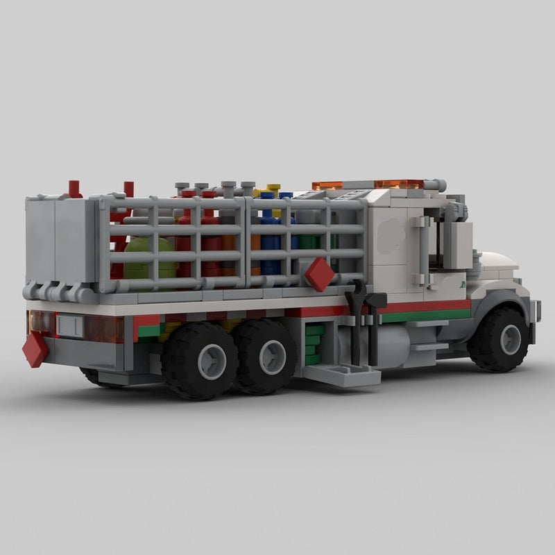 Gas Cylinder Delivery Truck MOC Building Kit - 3