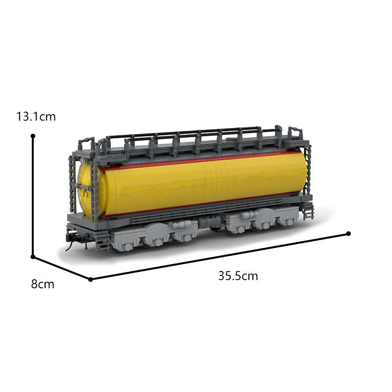 Gas Turbine Locomotive Fuel Tender MOC Building Kit | Custom Railway Model - 4