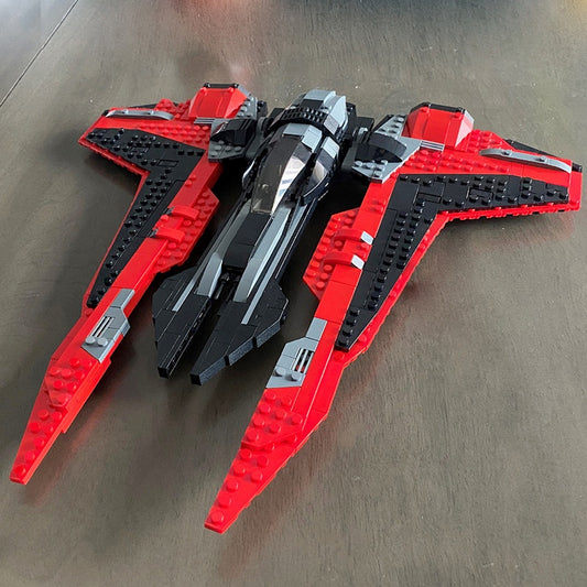 Gauntlet Starfighter Building Kit | LEGO-Compatible MOC - 1