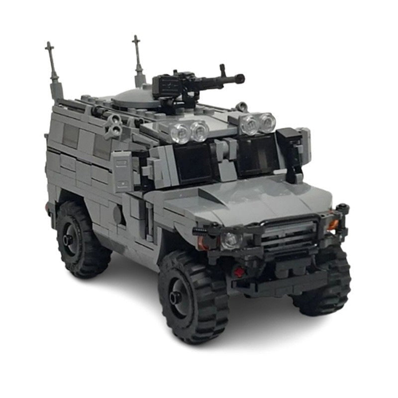 GAZ Tigr Armored Vehicle MOC Building Kit | Tactical Military Model - 4