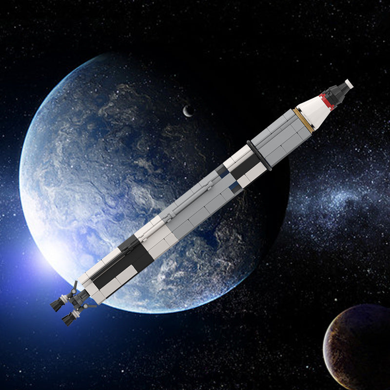 Gemini Titan Rocket Building Kit | Saturn V Scale | LEGO-Compatible MOC - 2